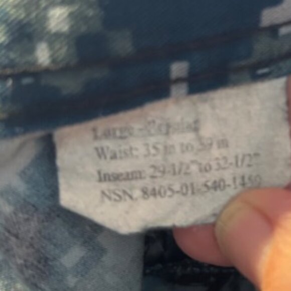 Blue Camo Cargo Pants - Picture 6 of 6